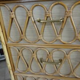 Rattan chest of drawers
