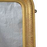 Miroir Louis Philippe en bois doré du XIXe siècle - 130x76cm