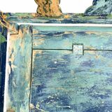 Antique Bench with Storage Space and Beautiful Original Patina