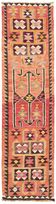 Turkish Handwoven Vintage Herki Kilim 92 cm x 335 cm