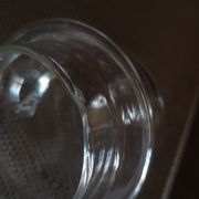 Old glass bottle of apothecary or confectioner