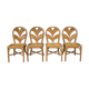 Set of 4 rattan chairs