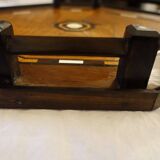 art deco marquetry serving tray