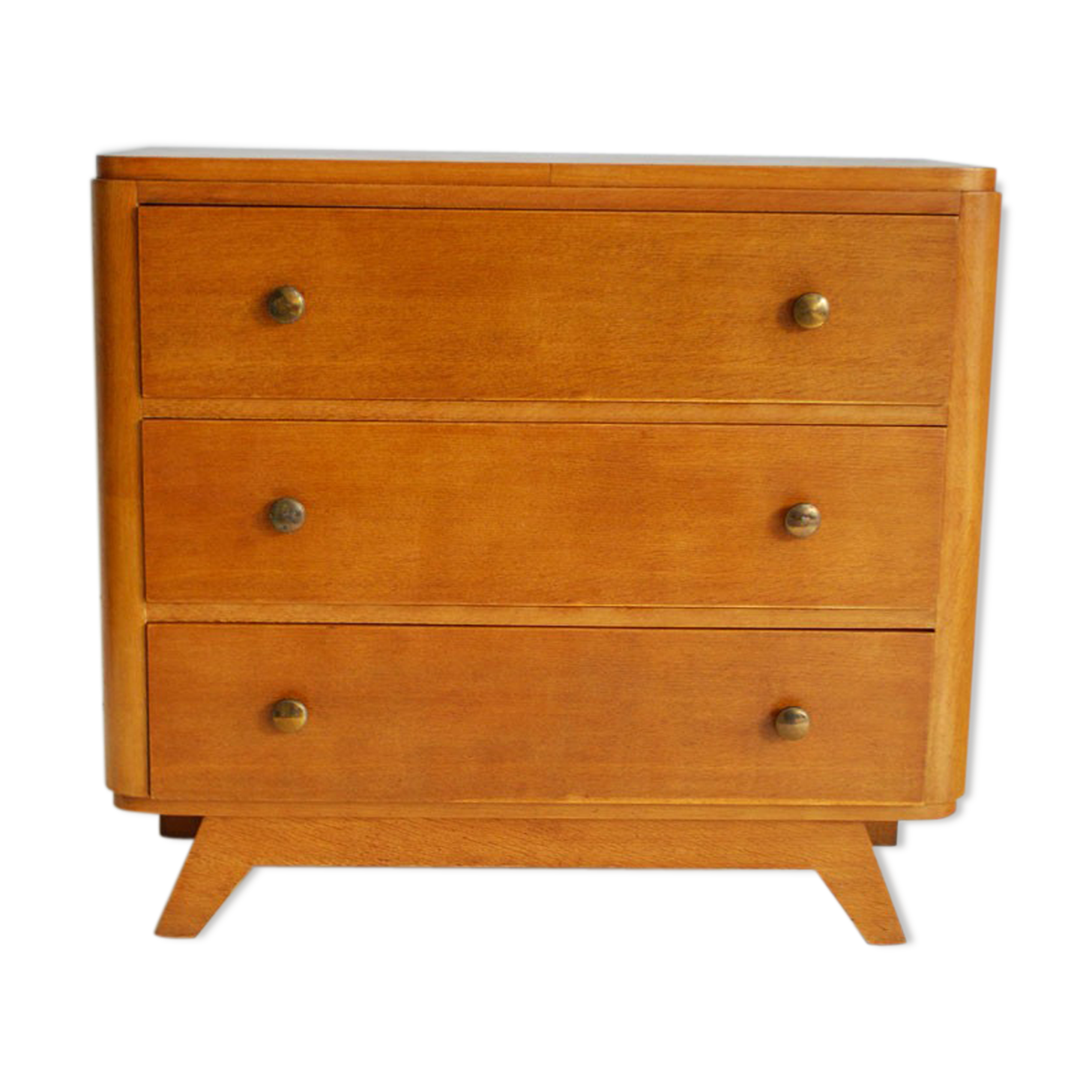 Commode vintage en bois pieds compas