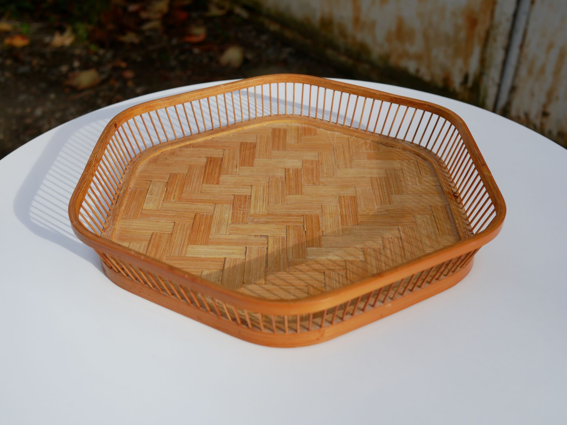 Rattan tray