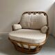 Paire de Fauteuils en rotin Roche Bobois