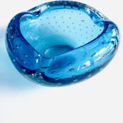 Ashtray or empty Italian vintage glass pocket from Murano bullicante, 1970