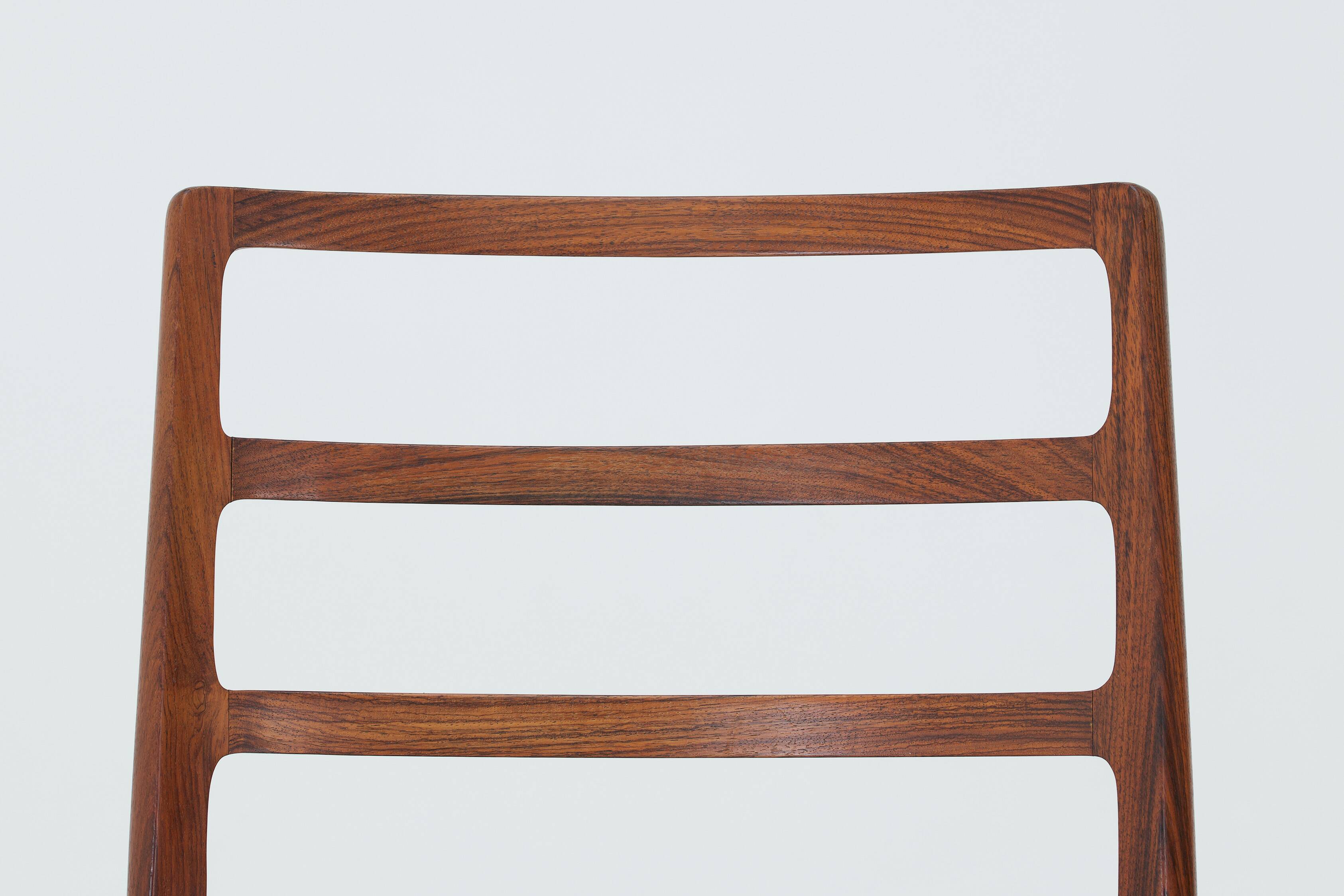 Set of 8 'Model no. 82' dining chairs