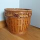 Basket paper in rattan and wicker