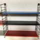 Vintage D. Dekker for Tomado Holland - Wall shelf with metal shelves