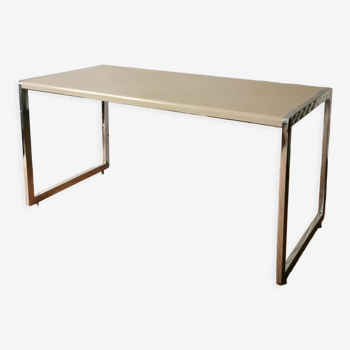 Table en chrome et métal laqué, 1970