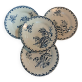 4 flat plates "thistles" from gien