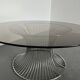 Table basse en verre fumé, années 1980