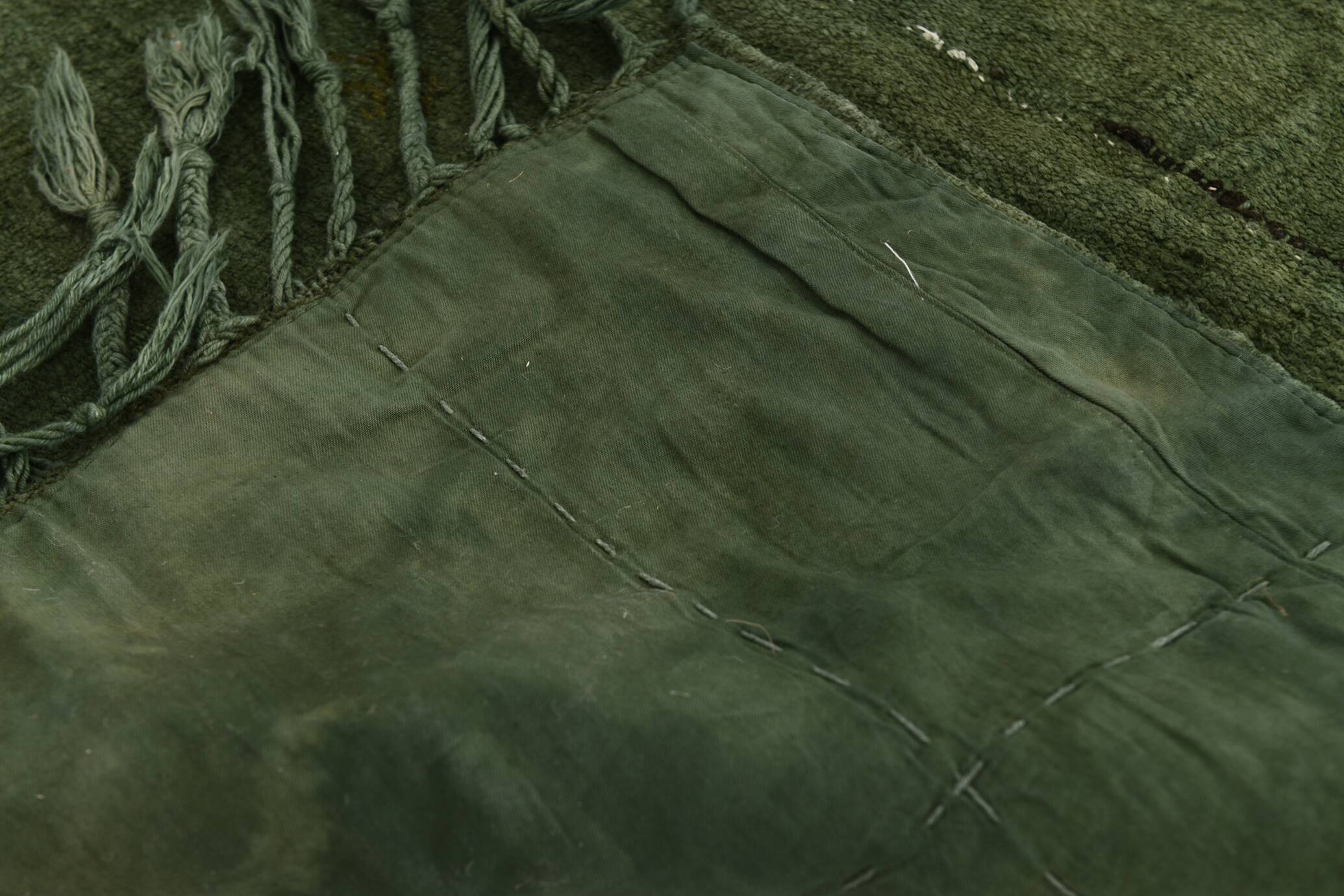 Dark Green Rugs For Living Room Vintage Kilim Rug,157x278Cm