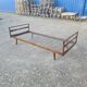 Lit 1 place, daybed scandinave en teck pied compas 1960