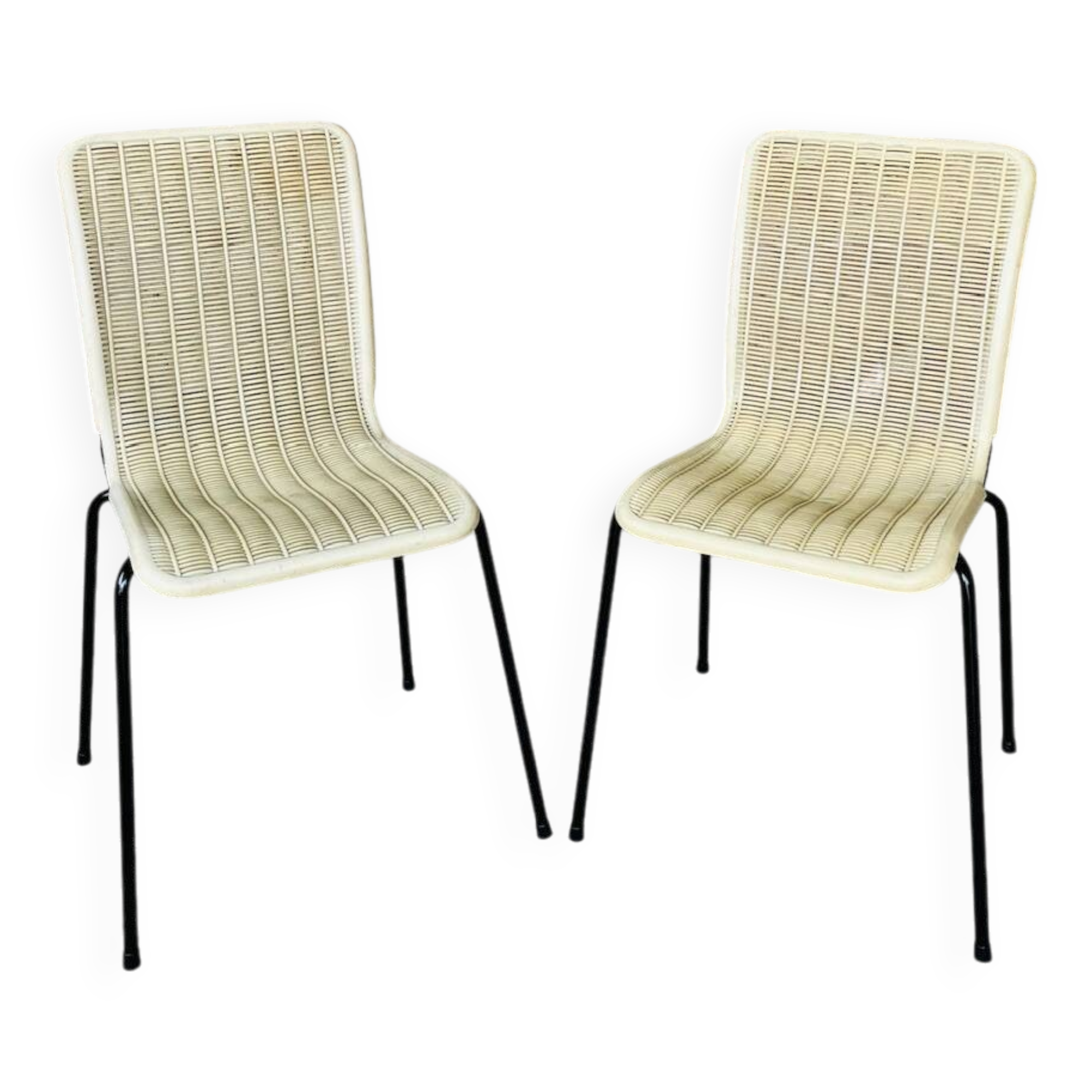 Pair of vintage garden chairs by Fantasia, circa 1950s