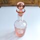 Vintage pink glass bottle