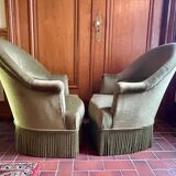 Pair of toad armchairs