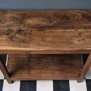 Ancienne Desserte Console  Table d'appoint en bois massif chevillé