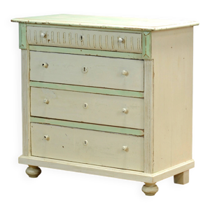 Commode en pin, vers