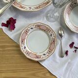 Antique Limoges porcelain dessert service, Lanternier & Cie, 10 plates