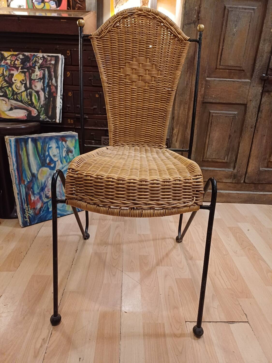 A chair by designer Frédéric Weinberg USA 1960, 70