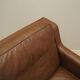 Brown leather armchair, Danish design, 1960s, production: Denmark