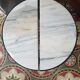 Pair of side tables half sphere marble 1970