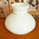 Vintage French White Opaque Round Glass Lantern Replacement Shade 3543
