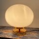 White opaline table lamp electrified to nine