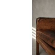Vintage Mid-Century Danish Modern Lounge Leather Chair & Ottoman Model 2207