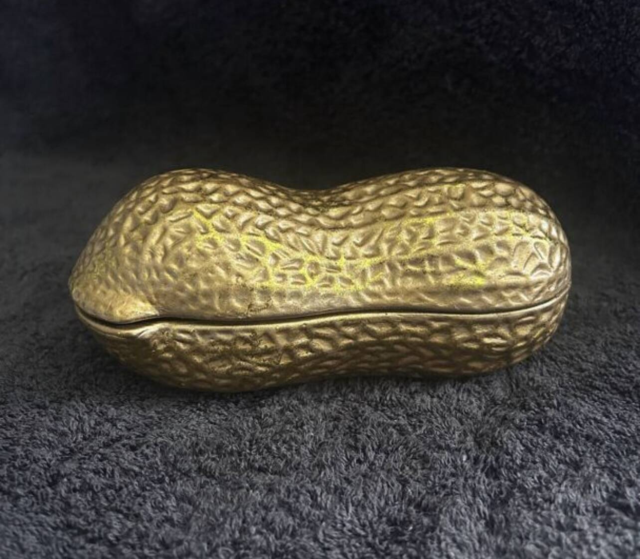 Vintage 1960s-70s ceramic peanut box