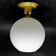 Lampe à pendentif de style Art Déco, Pologne, années 1950