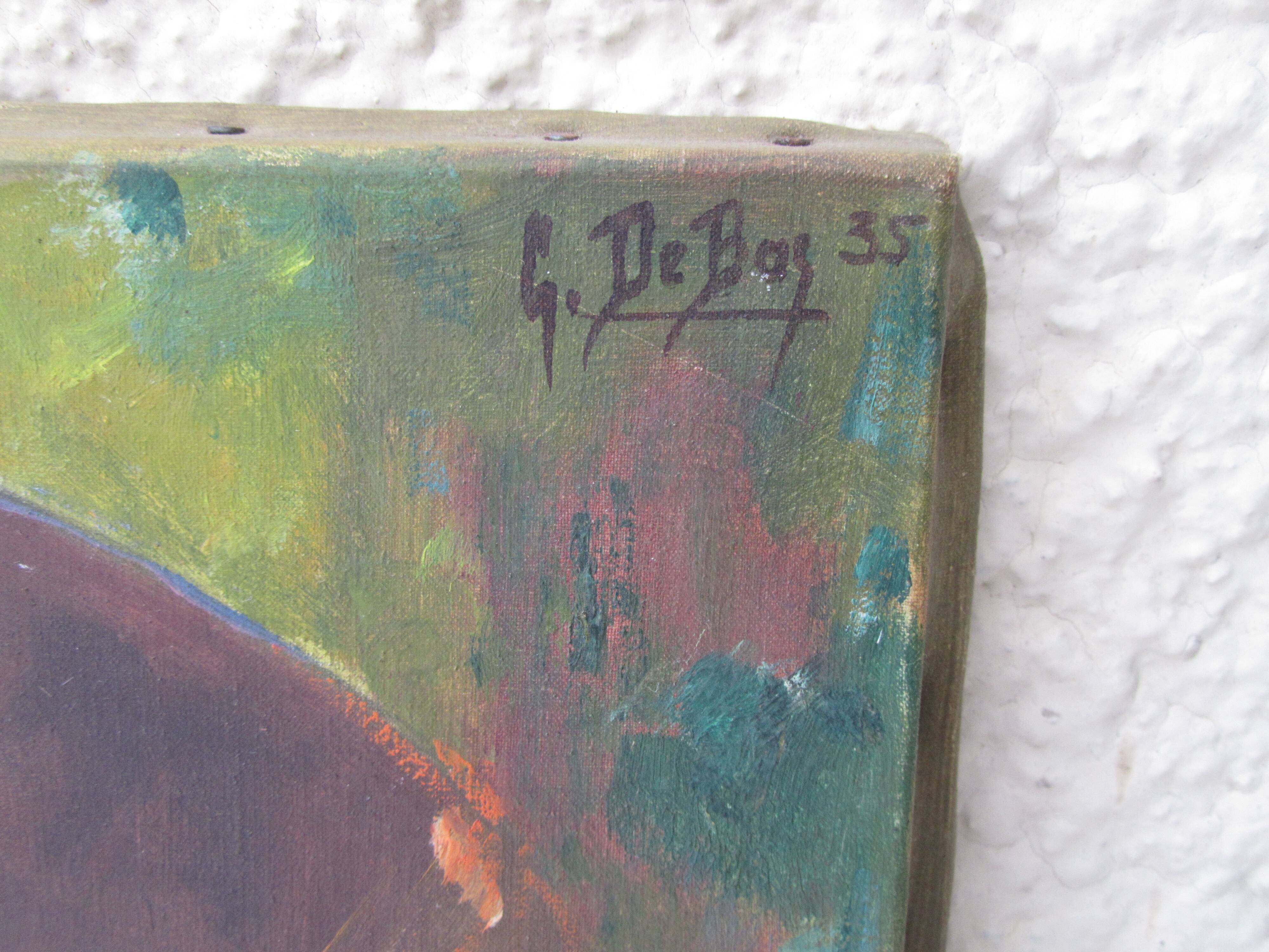 Woman portrait oil on canvas 1935