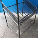 Door magazines side table steel file and wood vintage Scandinavian design
