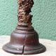 Carved wooden lamp, Corinthian column, 17th century
