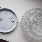 Molded glass ceiling light