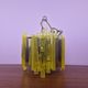 Acrylic and Brass Pendant Lamp by Claus Bolby for CEBO Industri, Denmark, 1960s
