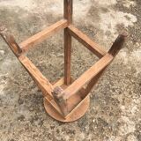 Wooden workshop stool in its juice