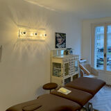 large ceiling lights or Murano glass wall sconces probably by Mazzega