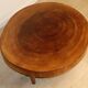 Vintage brutalist solid wood coffee table, 1960s