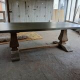 Monastery table with zinc top