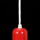 Red “Go-Go” pendant lamp by Dan Heersø for Vitrika / 1970s / Danish modern design