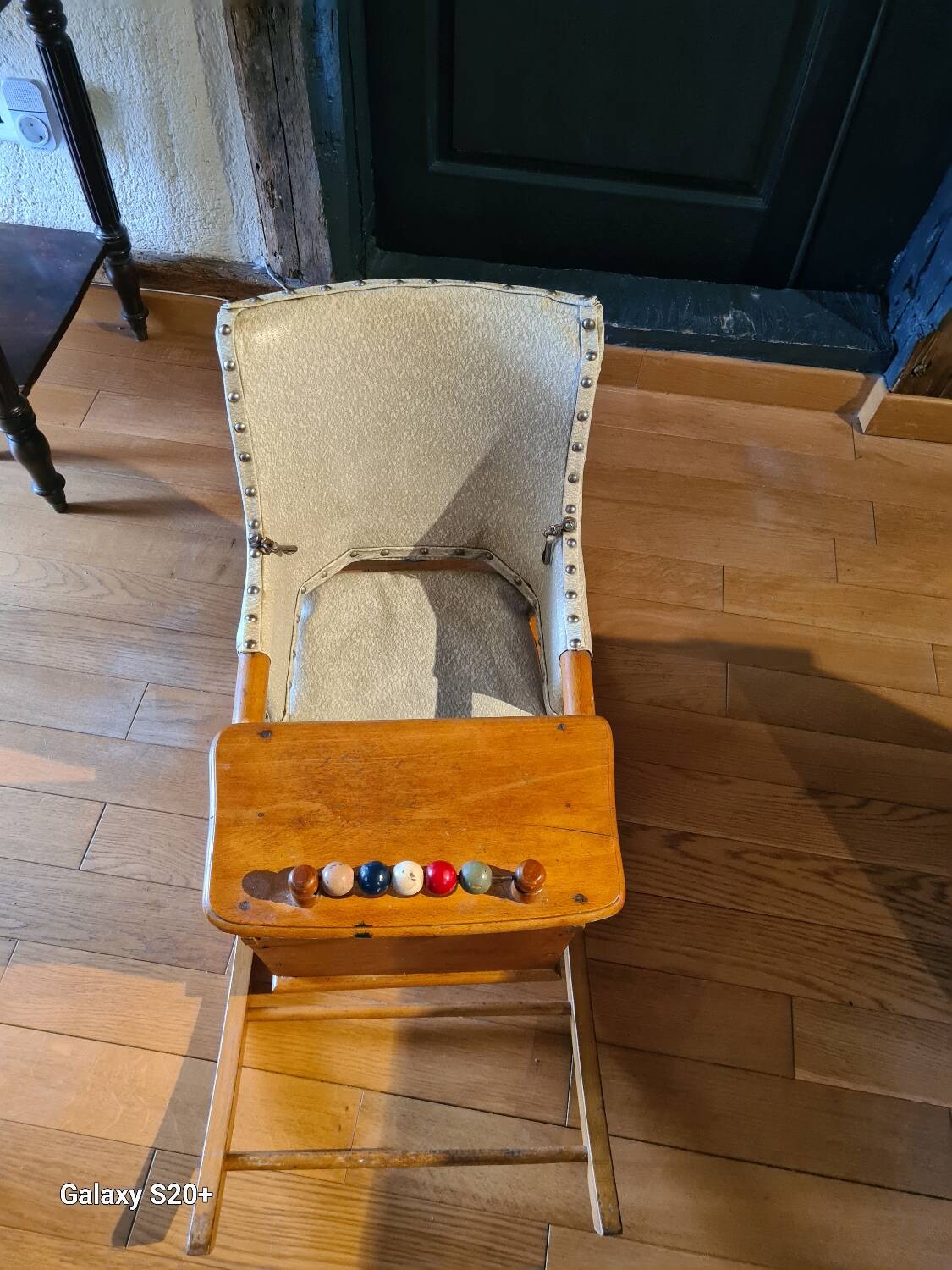 Antique baby high chair