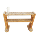 Furniture: test tube shelf, wood, vintage