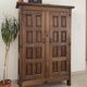 Tuscan baroque storage cabinet with 2 carved doors.