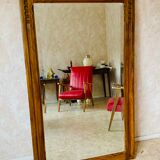 Miroir bois sculpté en chêne 1920