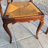 Suite of 6 Louis XV-style mulched chairs
