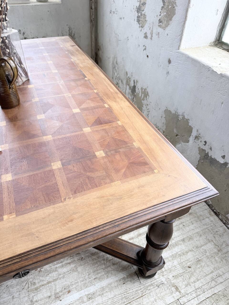 Oak table in Louis XIV style 1900