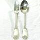 12 Louis XIV style silver cutlery sets